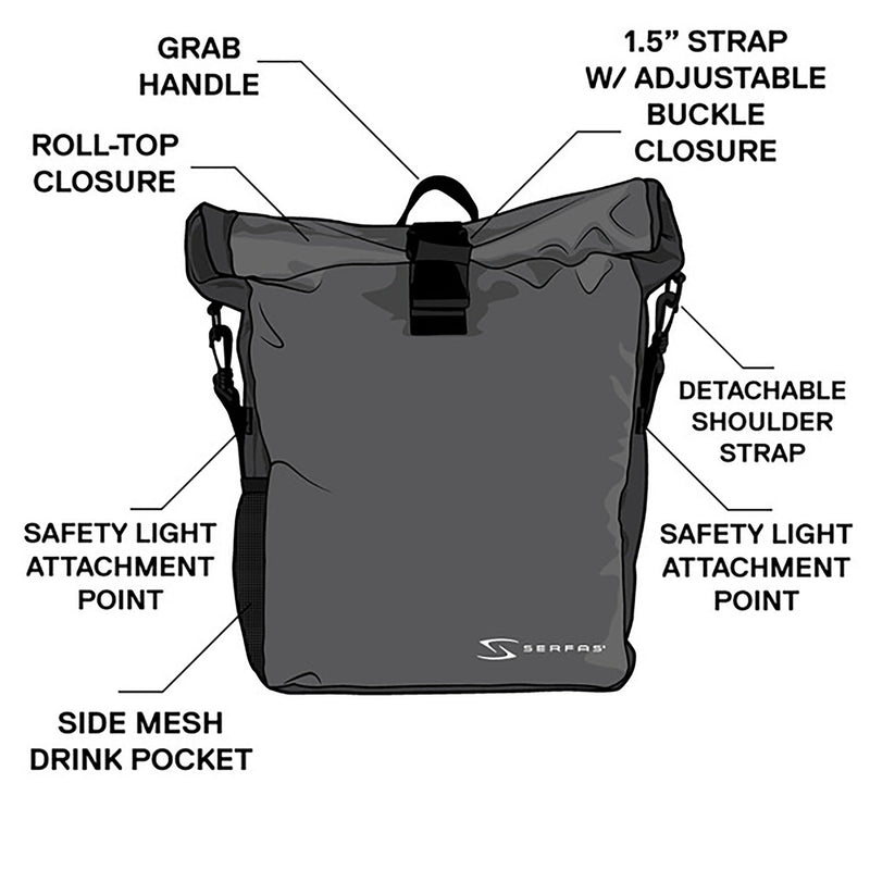 Serfas Pannier Single Bag Black