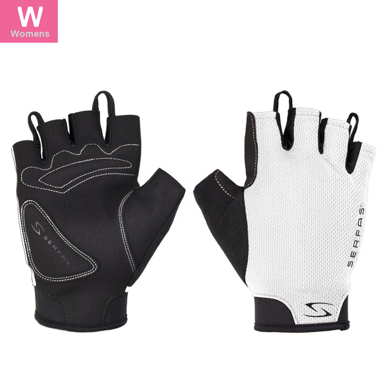 Serfas Women’s Gloves Starter Short Finger White