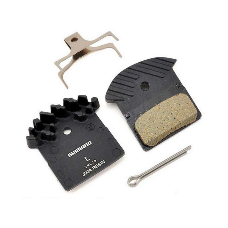 Shimano J02A Resin Disc Brake Pads with Fins