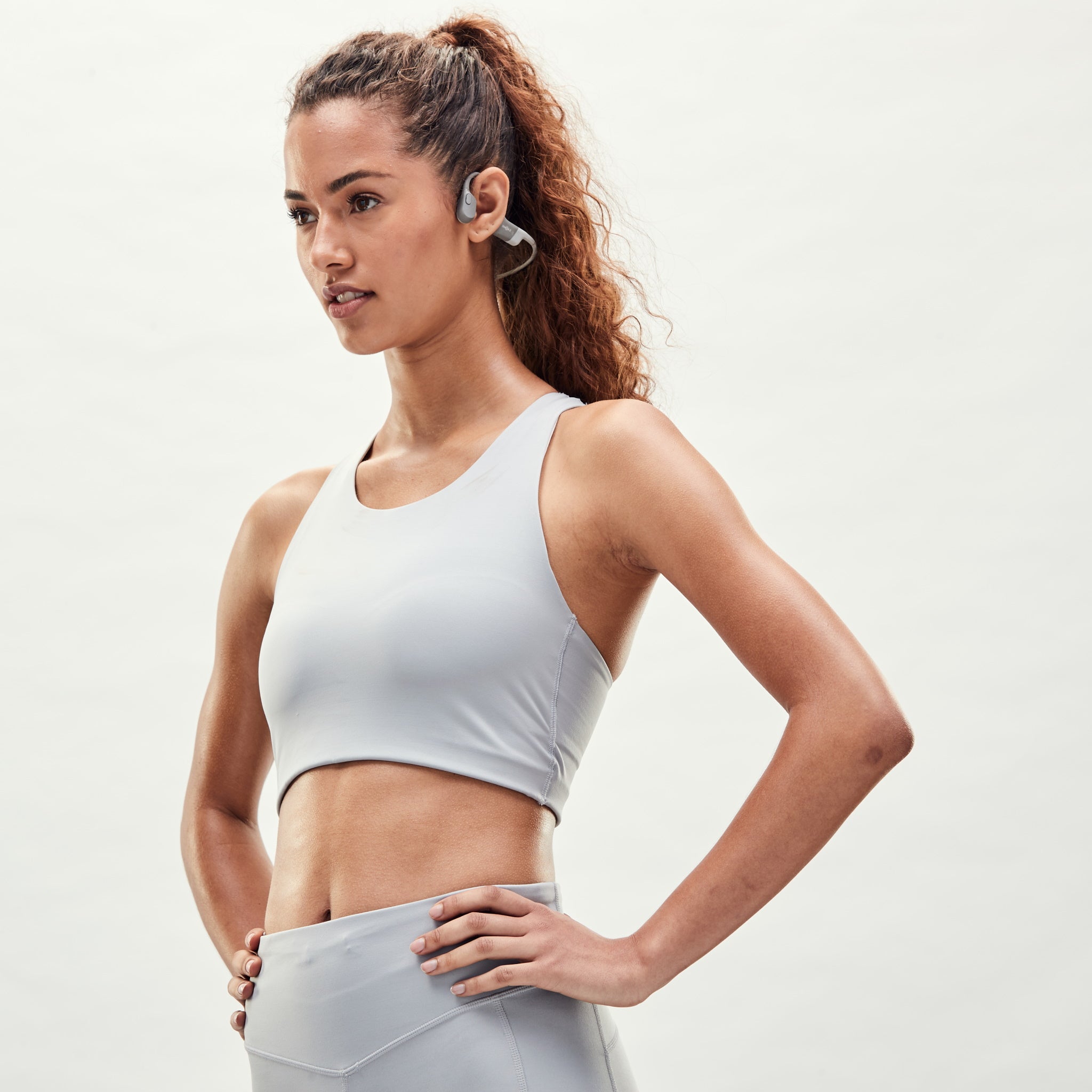 Shokz OpenRun Bone Conduction Bluetooth Headphones Grey
