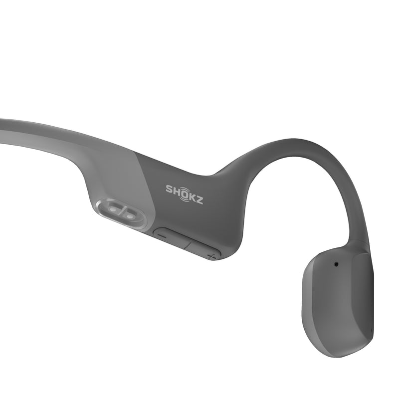 Shokz OpenRun Bone Conduction Bluetooth Headphones Grey