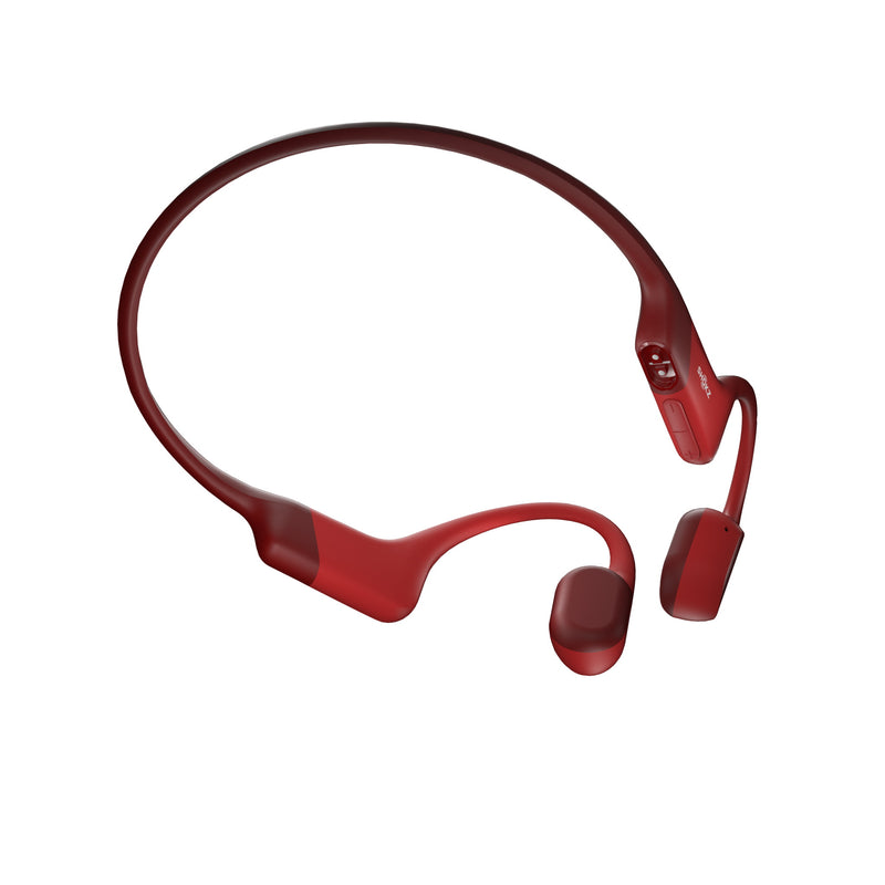 Shokz OpenRun Bone Conduction Bluetooth Headphones Red