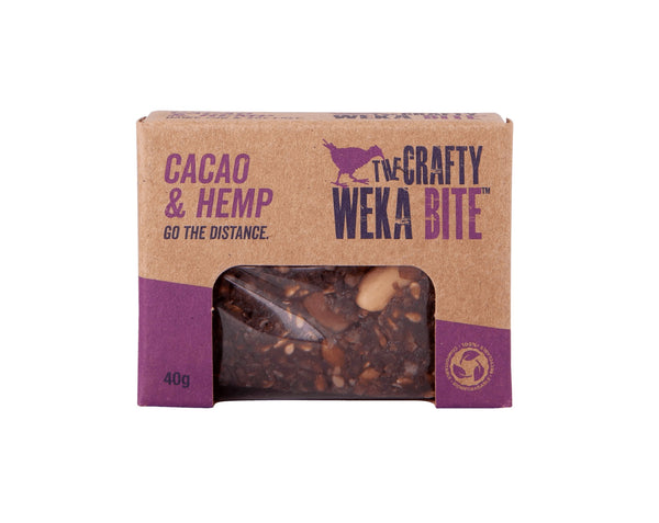 The Crafty Weka Bar 40g Cacao & Hemp