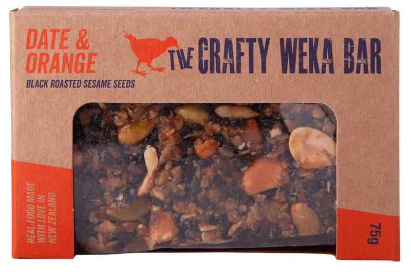 The Crafty Weka Bar 75g Date & Orange