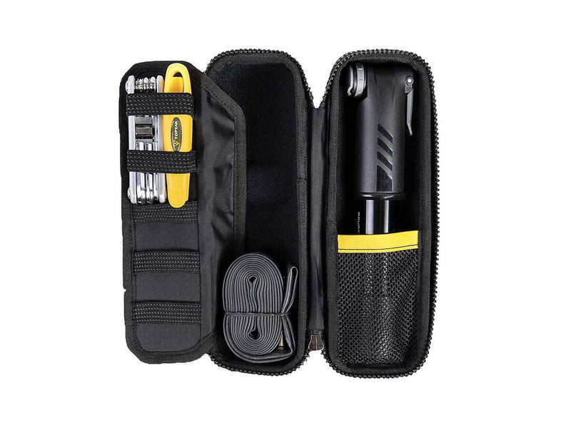 Topeak Cage Pack hardshell, tool / Pump Case Black w/Grey Strap XL