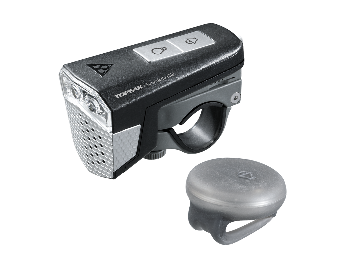 Topeak Light & Horn Soundlite USB 70 Lumens