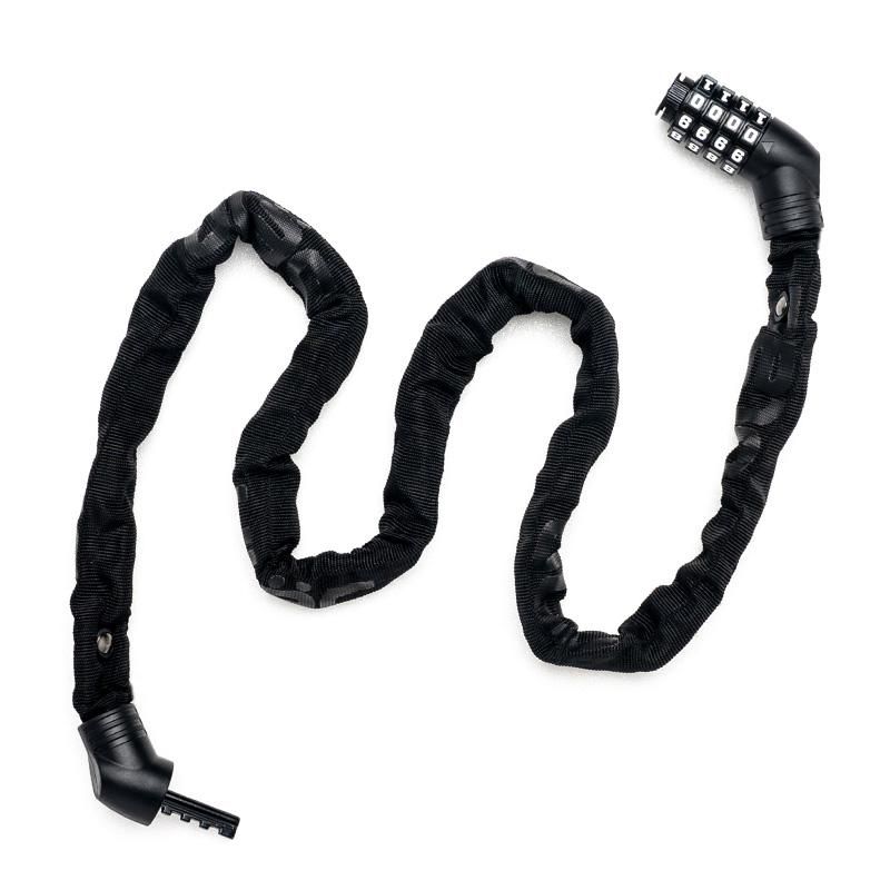 ULAC Lock Street Fighter Chain Hardened Steel Combo 5mm x 100cm Orange