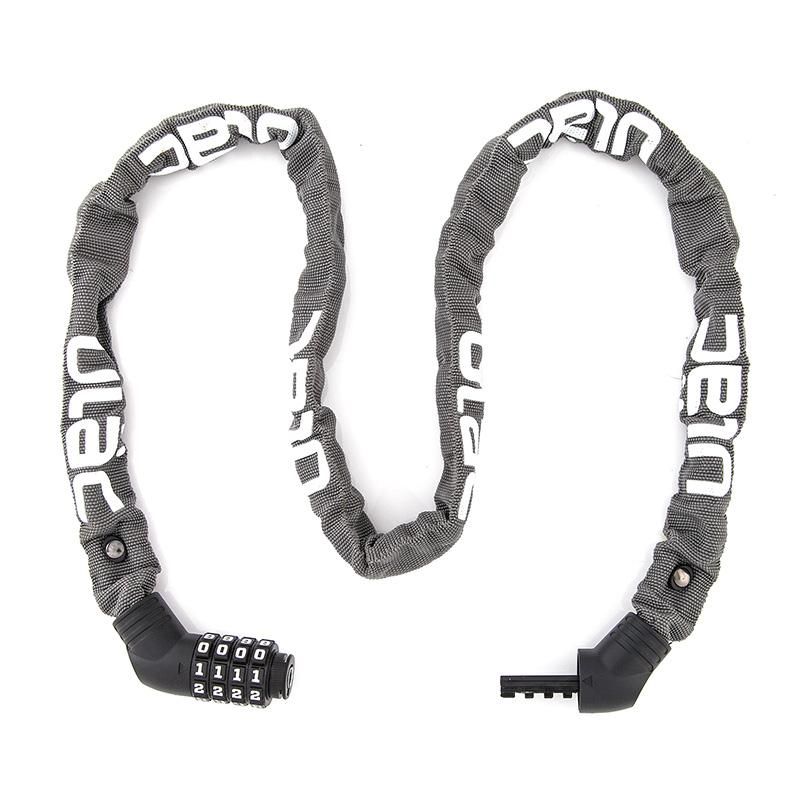 ULAC Lock Street Fighter Chain Hardened Steel Combo 5mm x 100cm Orange