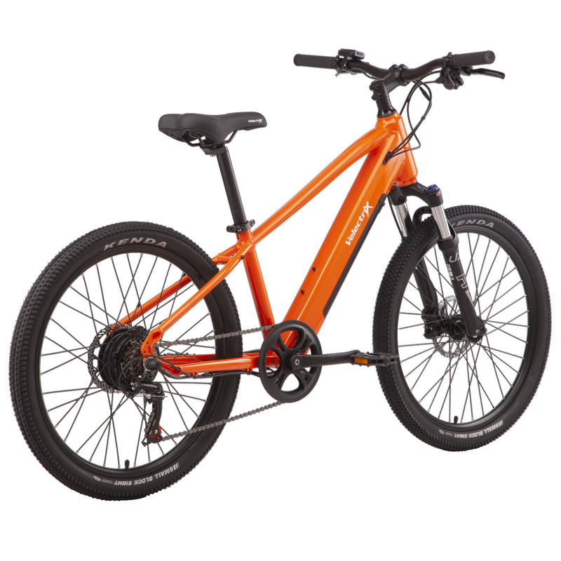 VelectriX Hurricane 24" Kids Electric Bike 34cm Orange