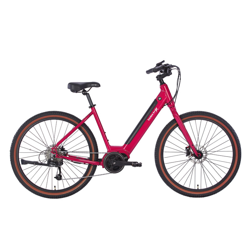 Velectrix Cruiser Pulse ST Electric Bike 504Wh Battery Jam/Red