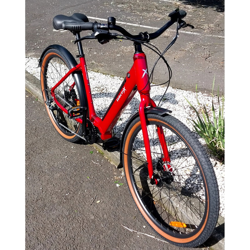 Velectrix Cruiser Pulse ST Electric Bike 504Wh Battery Jam/Red