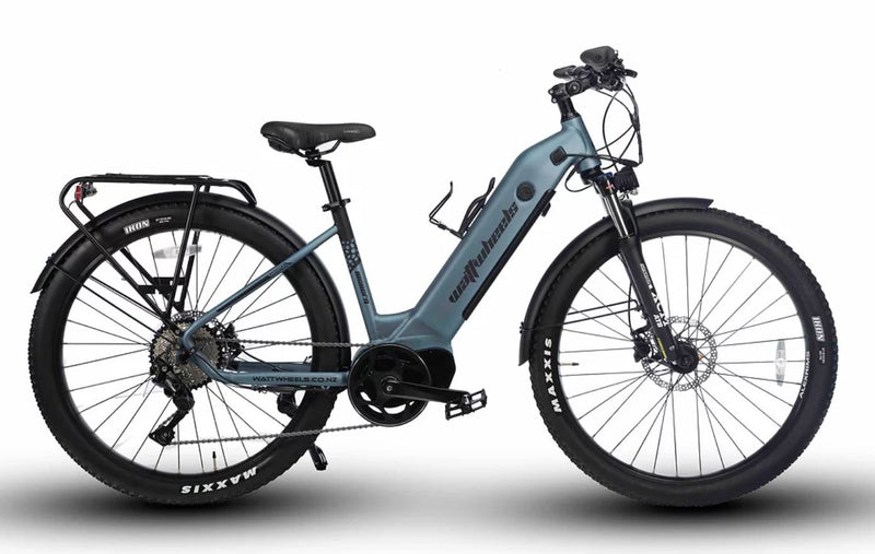 Watt Wheels Bighorn LS Electric Bike 672wh Battery Stone Blue