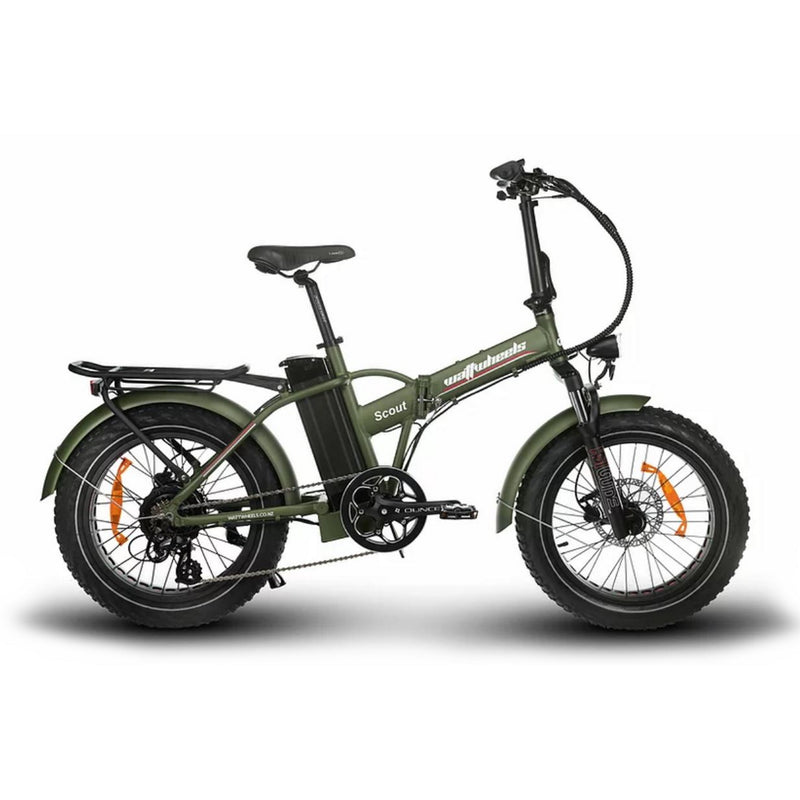 Watt Wheels Scout S Folding Electric Bike 624wh Battery Matt Green