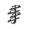 Yakima StageTwo +2 addition for StageTwo Bike Rack Anthracite/Black