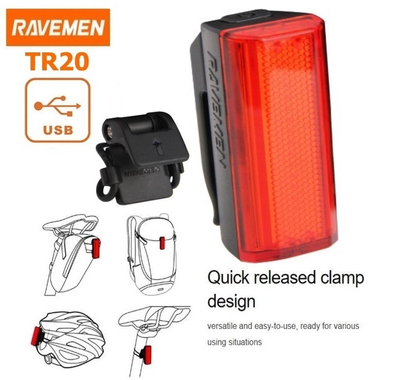 Ravemen CR500 & TR20 Front and Rear Light Set