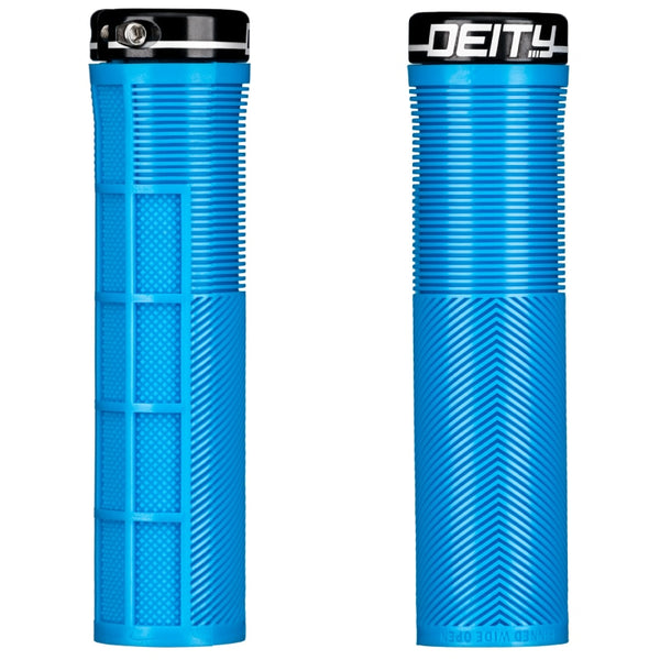 Deity Knuckleduster Lock-On Grips Blue