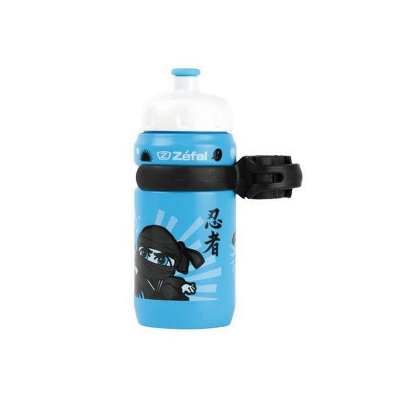 Zefal Kids Water Bottle Cage with 400ml Bottle Ninja Blue
