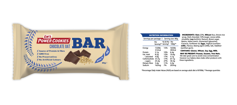 Ems Power Cookiebars Peanut Choc Bomb