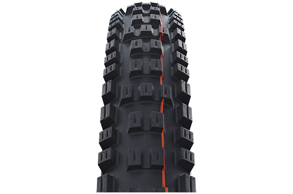 Schwalbe Tyre Eddy Current Rear  27.5 x 2.6 Evolution Folding Addix Soft (orange) TL-Easy SuperGravity HS497