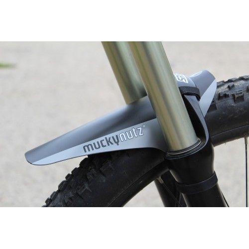 Mucky Nutz Guard Classic Face Fender Front Silver