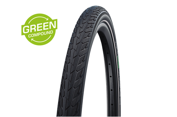 Schwalbe Tyre Road Cruiser Plus 29 x 2.15 / 700 x 55 Wire Bead Puncture Guard Green Compound TwinSkin HS484