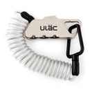 ULAC Lock Piccadilly Carabiner + Cable Combo 4mm x 120cm Silver