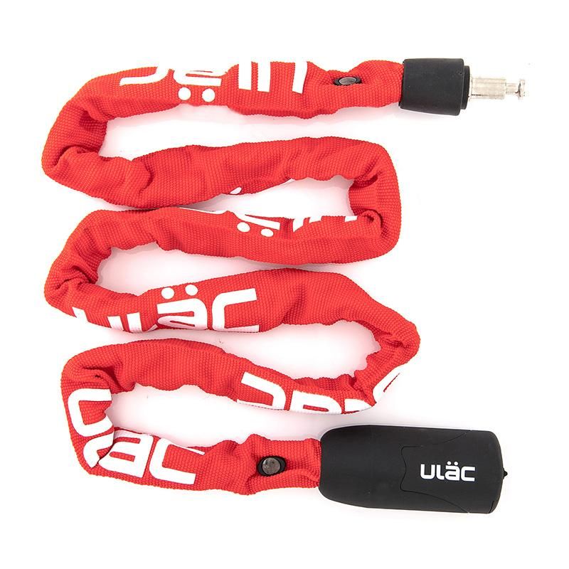 ULAC Lock EuroStile Chain Hardened Steel Key 5mm x 100cm Red
