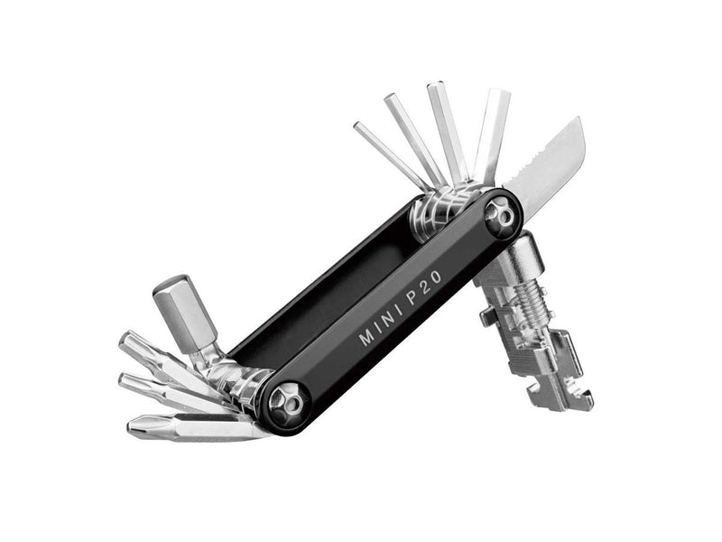 Topeak Multi Tool Mini P20 20 functions w/chainlink tool w/bag black