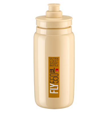 Elite Bottle Fly Ultralight 550ml Beige/Brown Logo
