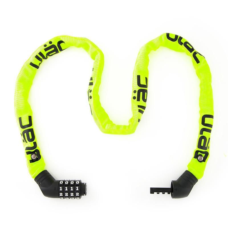 ULAC Lock Street Fighter Chain Hardened Steel Combo 5mm x 100cm Neon