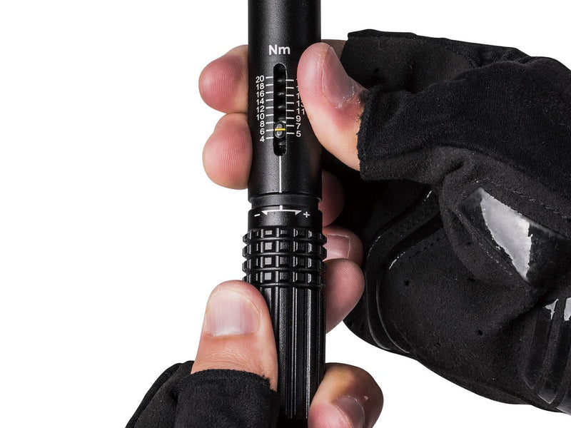 Topeak Workshop Tool Torqstick 4-20Nm Compact Adjustable Mechanical Wrench & 9 Tool Bits