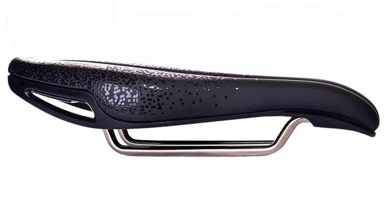 ISM Saddle PN 4.0 Black L-255 / W-125 Stainless Steel Alloy Rails
