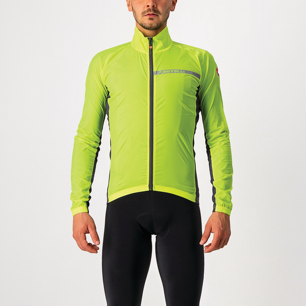 Castelli Jacket Squadra Stretch Electric Lime/Dark Gray