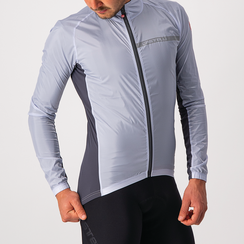 Castelli Jacket Squadra Stretch Electric Lime/Dark Gray