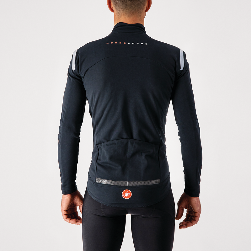 Castelli Jacket Perfetto RoS Long Sleeve Light Black/Silver Reflex