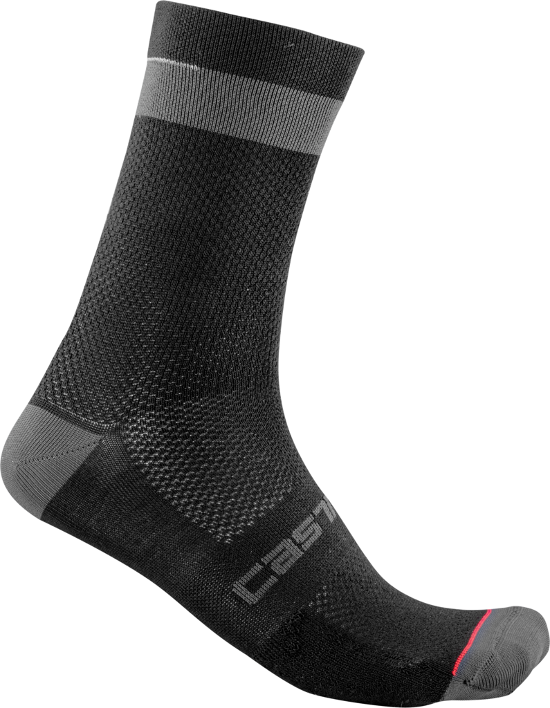 Castelli Sock Alpha 18 Black/Dark Gray