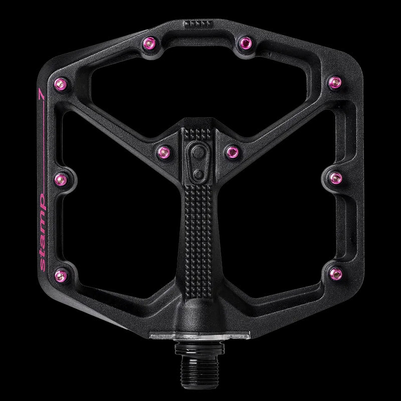 Crankbrothers Pedal Stamp 7 Large Seagrave Edition - Black/Pink