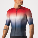 Castelli Jersey Aero Race 6.0 Savile Blue/Pro Red