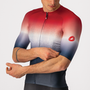 Castelli Jersey Aero Race 6.0 Savile Blue/Pro Red