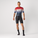 Castelli Jersey Aero Race 6.0 Savile Blue/Pro Red