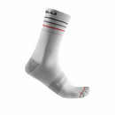 Castelli Sock Endurance 15 White/Black Red