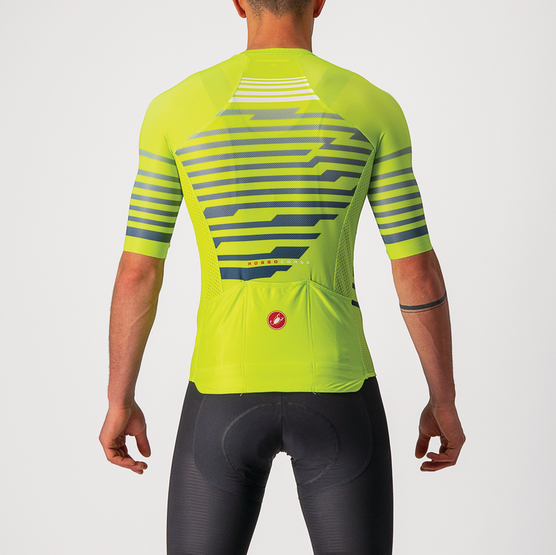 Castelli Jersey Climber's 3.0 SL Electric Lime/Blue