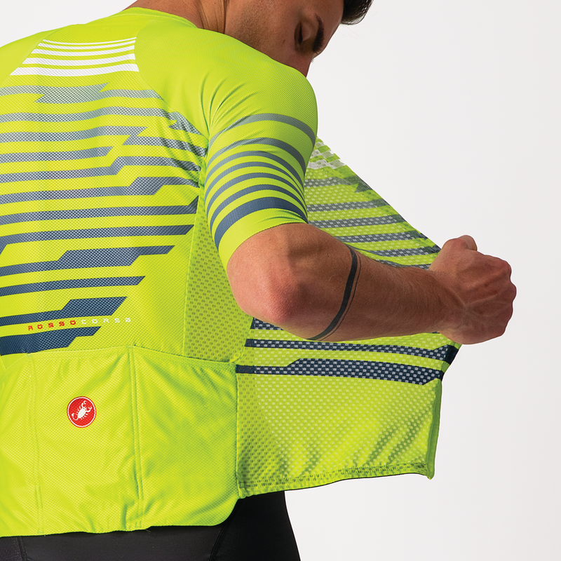 Castelli Jersey Climber's 3.0 SL Electric Lime/Blue