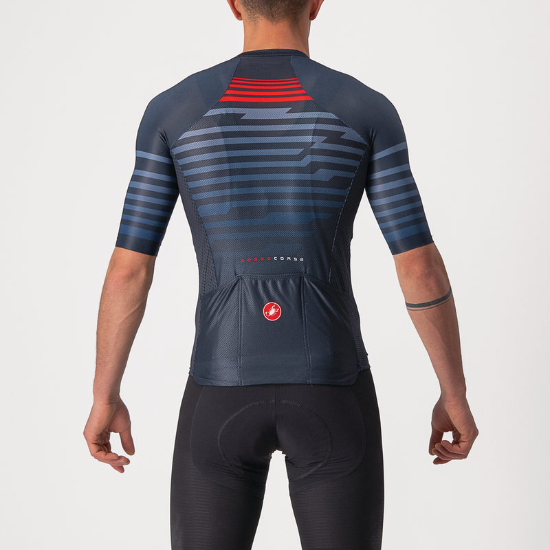 Castelli Jersey Climbers 3.0 SL Savile Blue/Red