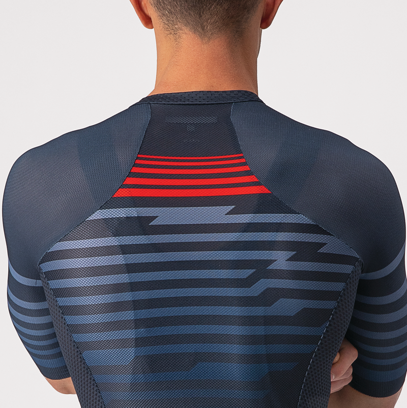 Castelli Jersey Climbers 3.0 SL Savile Blue/Red