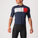 Castelli Jersey Prologo 7 Savile Blue/Silver Gray-Red