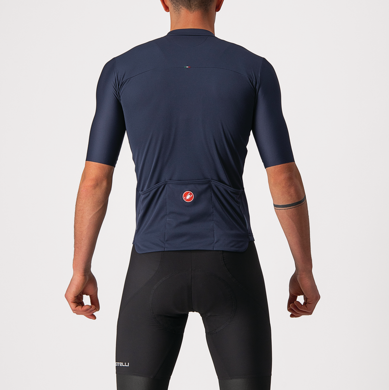 Castelli Jersey Prologo 7 Savile Blue/Silver Gray-Red