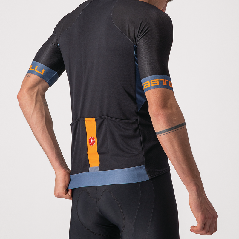 Castelli Jersey Entrata VI Light Black/Light Steel Blue