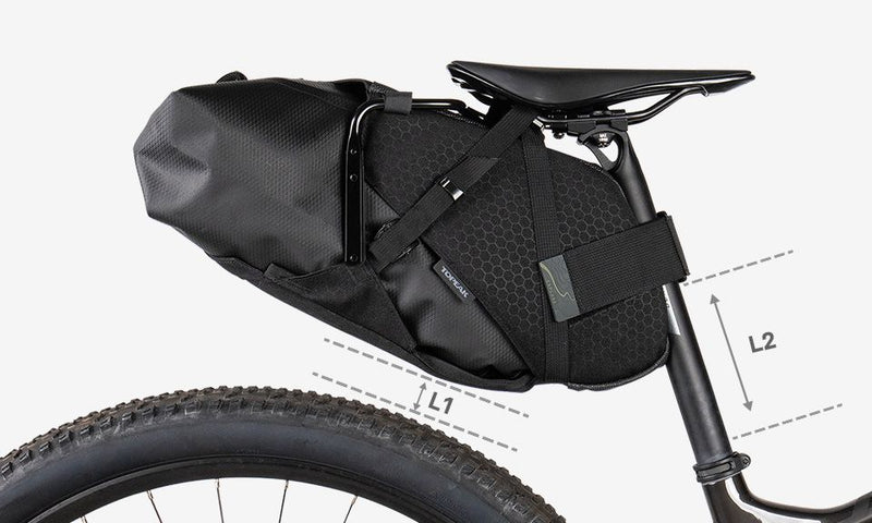 Topeak Bikepacking Backloader X 15L Black Seatpost mount bag w/ waterproof inner bag