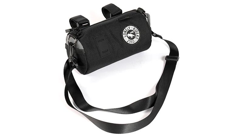 ULAC Handlebar Roll Bag 1.5L with Carabiner Black / Grey